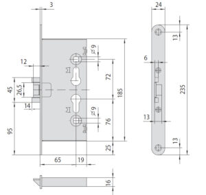 Cisa broasca usa antifoc 65x72