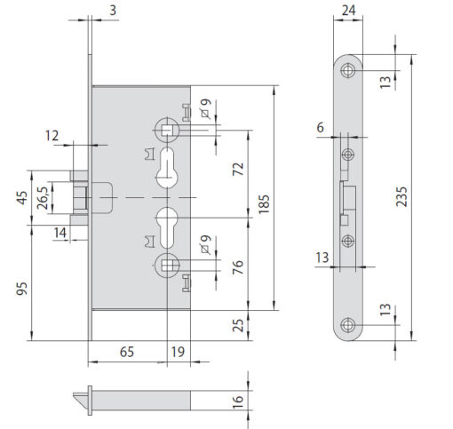 Cisa broasca usa antifoc 65x72