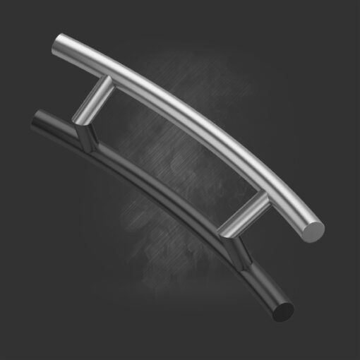 Maner tragator inox curbat - imagine 2