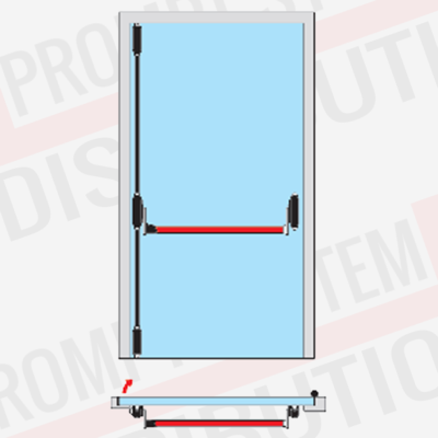 Maner antipanica canat secundar usa PVC/lemn