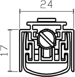 Prag automat usi PVC si aluminiu