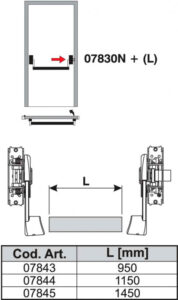 Mecanism antipanica GIESSE inchidere 1 punct