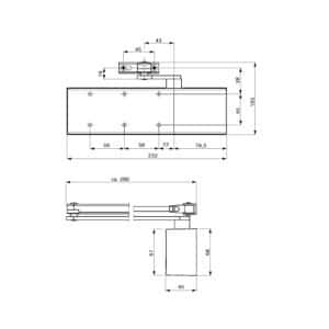 Amortizor usa DORMA TS 72