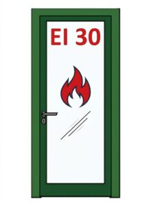 Usi Antifoc 1 Canat din Aluminiu și Sticla – Rezistența la Foc EI 30