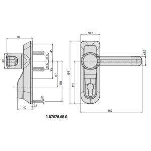 Maner exterior bara antipanica Cisa 07078.68